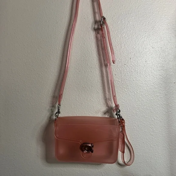Coach Jelly Tabby Bag in Flower Pink/Silver
